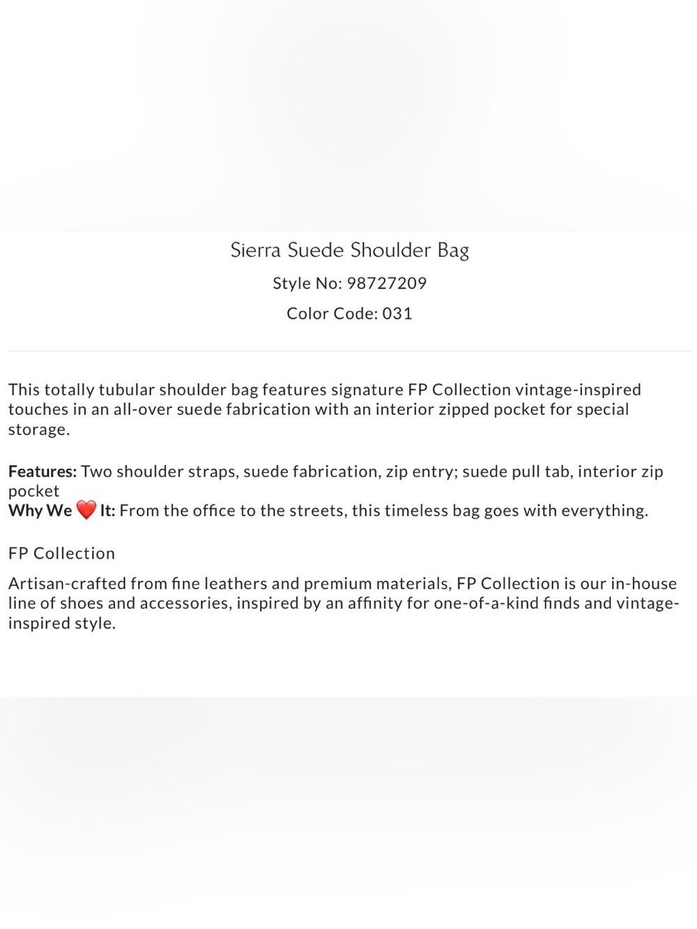 NWT Free People Sierra Suede Shoulder Bag in Moss Green 13X7 NEW $78 Leather - Picture 9 of 10